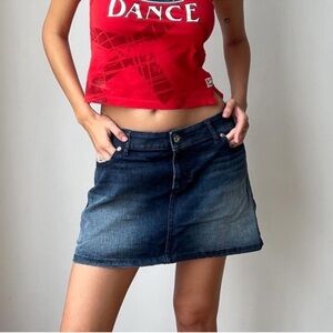 Dolce and Gabbana Denim Mini Skirt